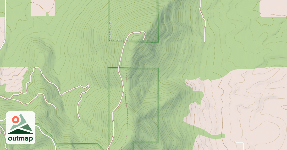 Map of Iron Mtn Trail