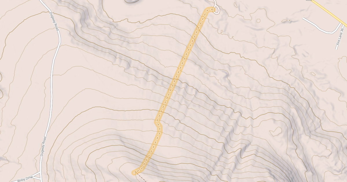 Map preview of Uphill Route