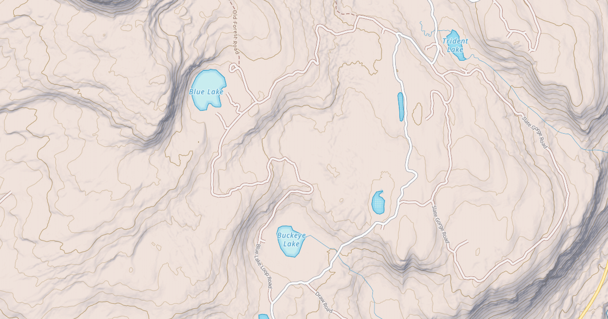 Map preview of BLUE LAKE LOOP