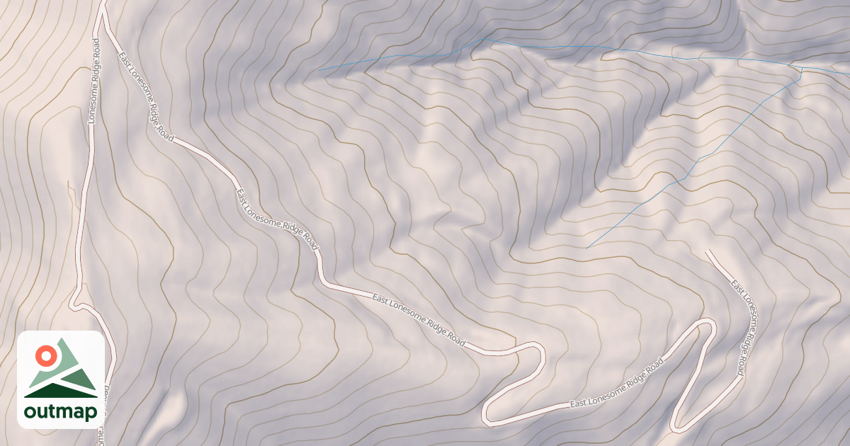 Map of EAST LONESOME RIDGE
