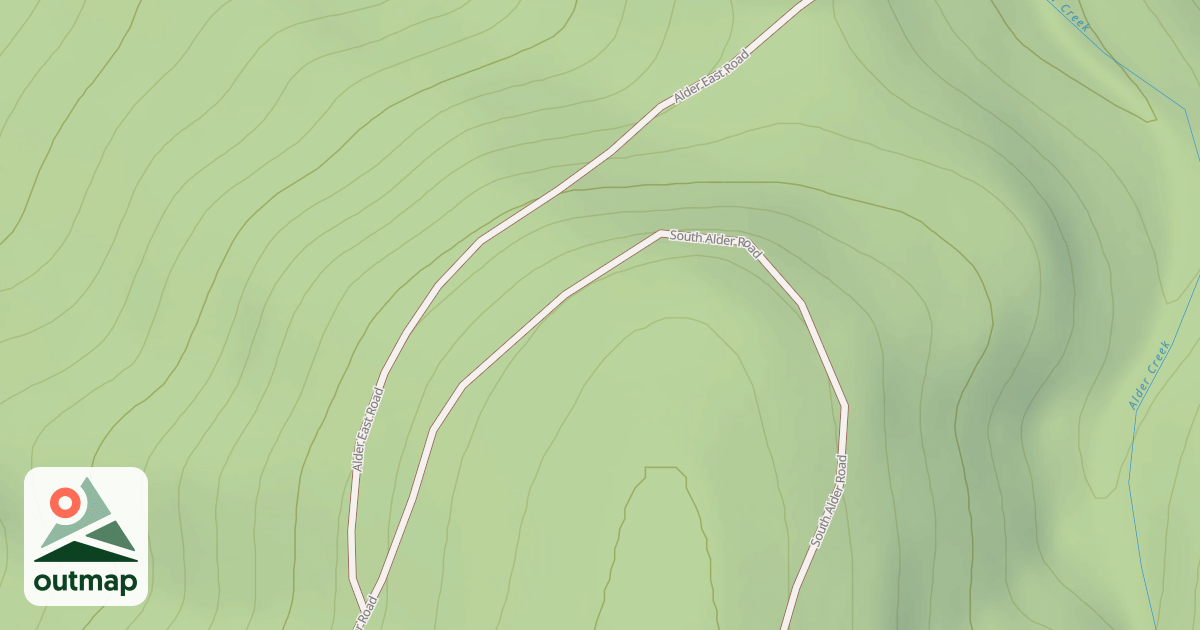 Map of ALDER EAST