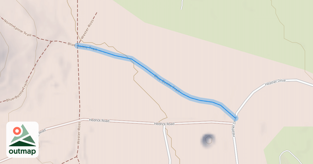 Map of Blue Bottle Trail