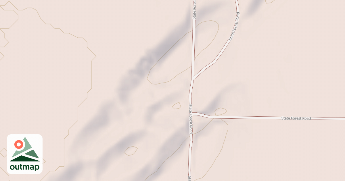 Map of General C.C. Andrews State Forest Trails