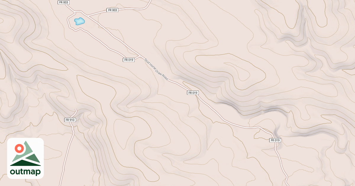 Map of STUD HORSE DRAW