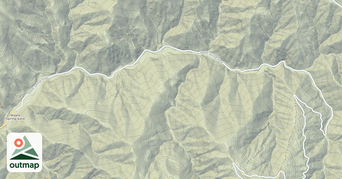 Map of MAPLE SPRINGS