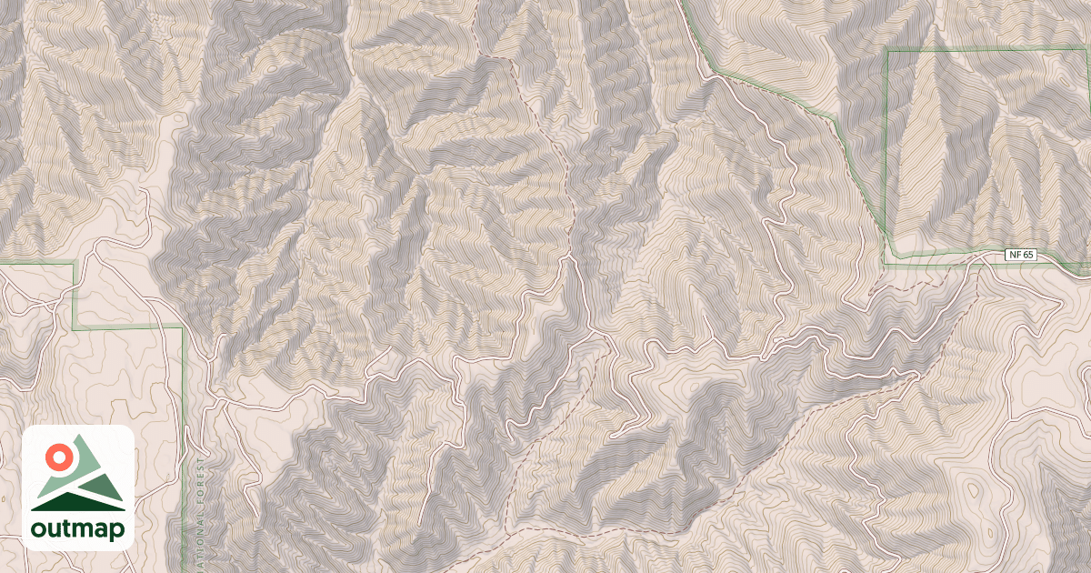 Map of USFS Motor Vehicle Use Map Trails 18044