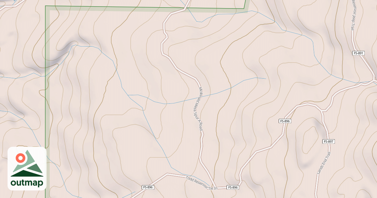 Map of MCDONALD MESA SPUR A