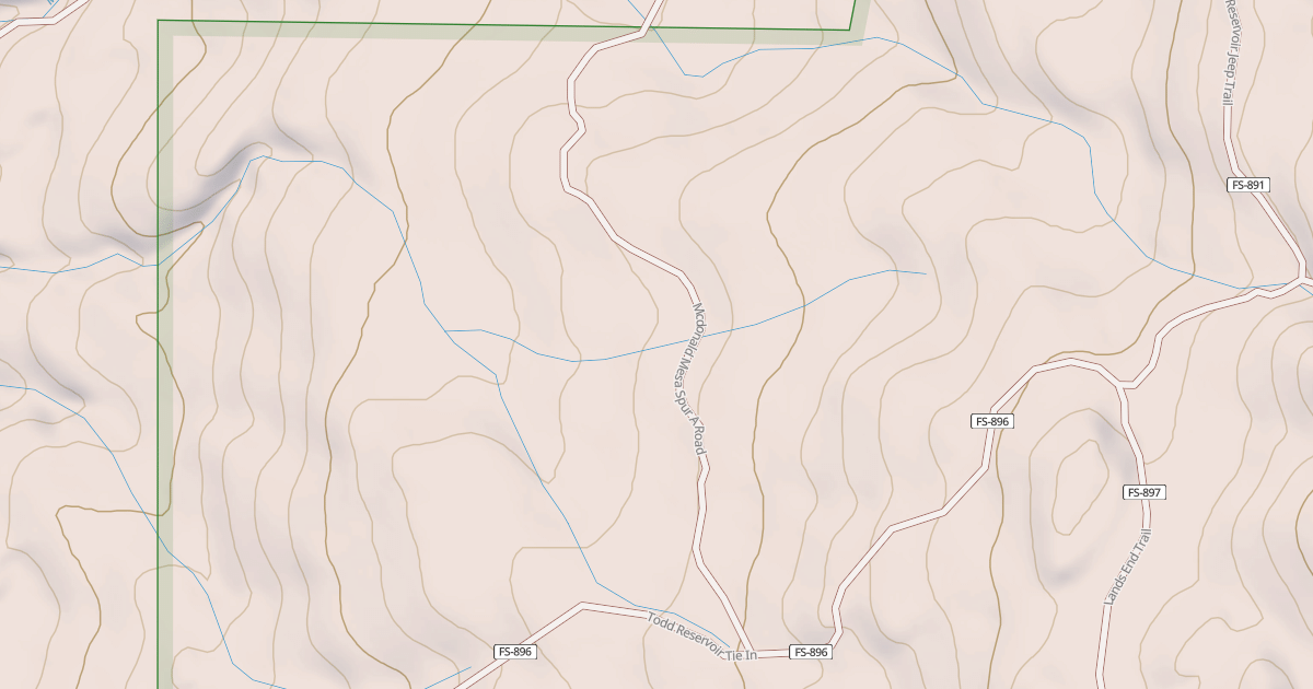 Map preview of MCDONALD MESA SPUR A