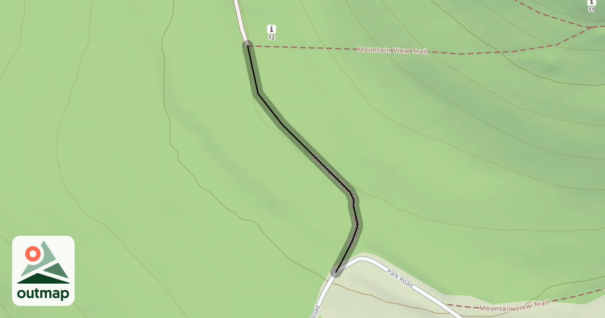 Map of Mountain View Trail - MTB Trail