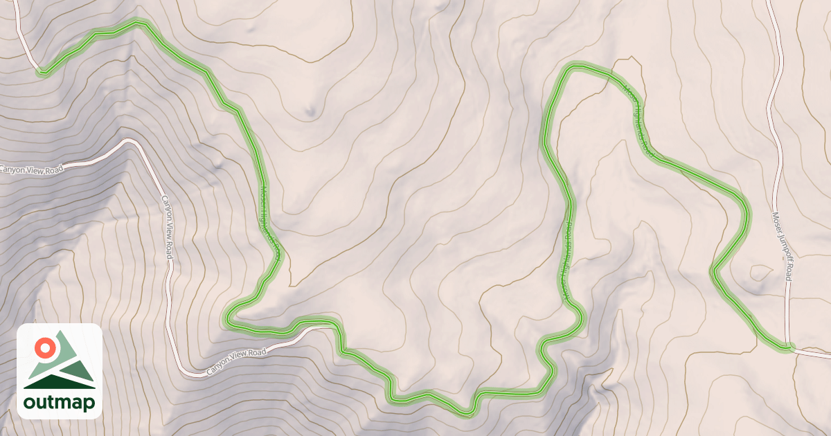 Map of Moser Highlands Road