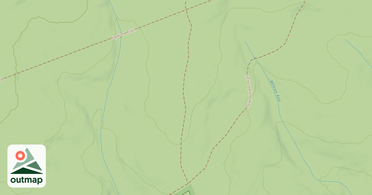Map of Rothrock State Forest Trough Creek Snowmobile Trails