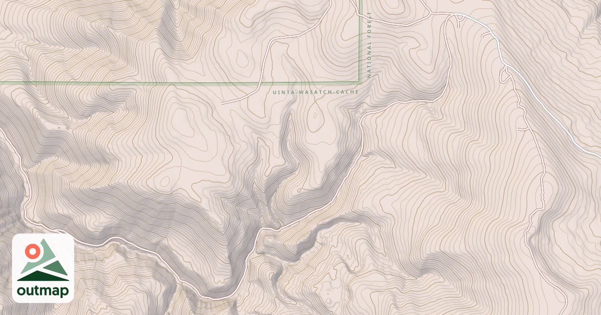 Map of CIRCLE-MAIN CANYON