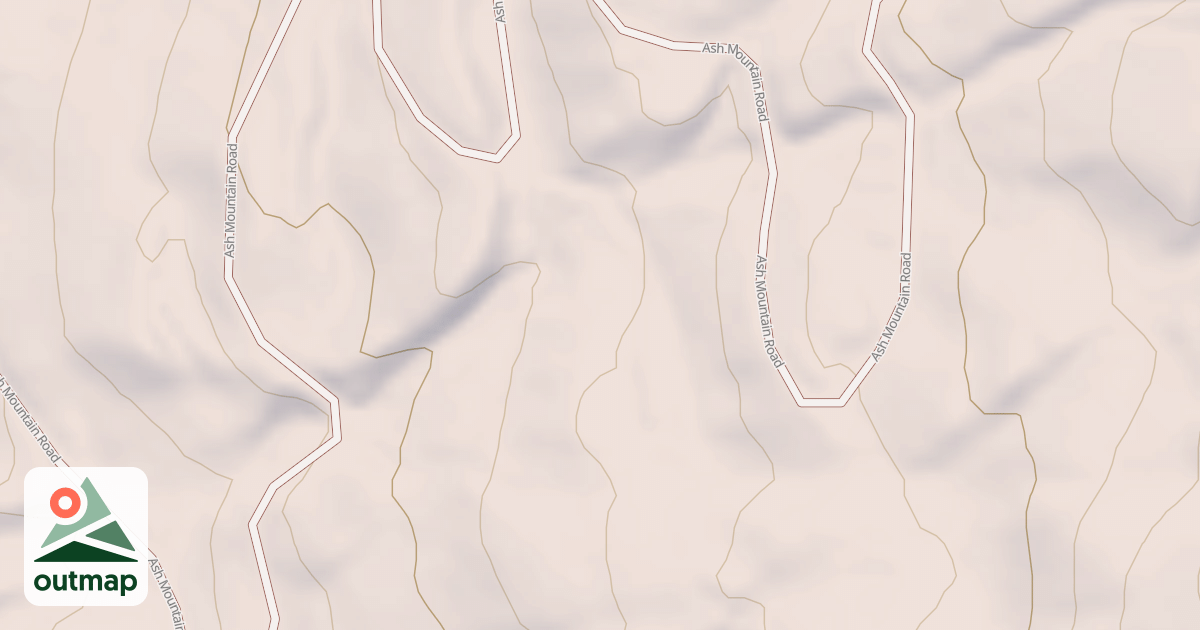 Map of ASH MOUNTAIN A