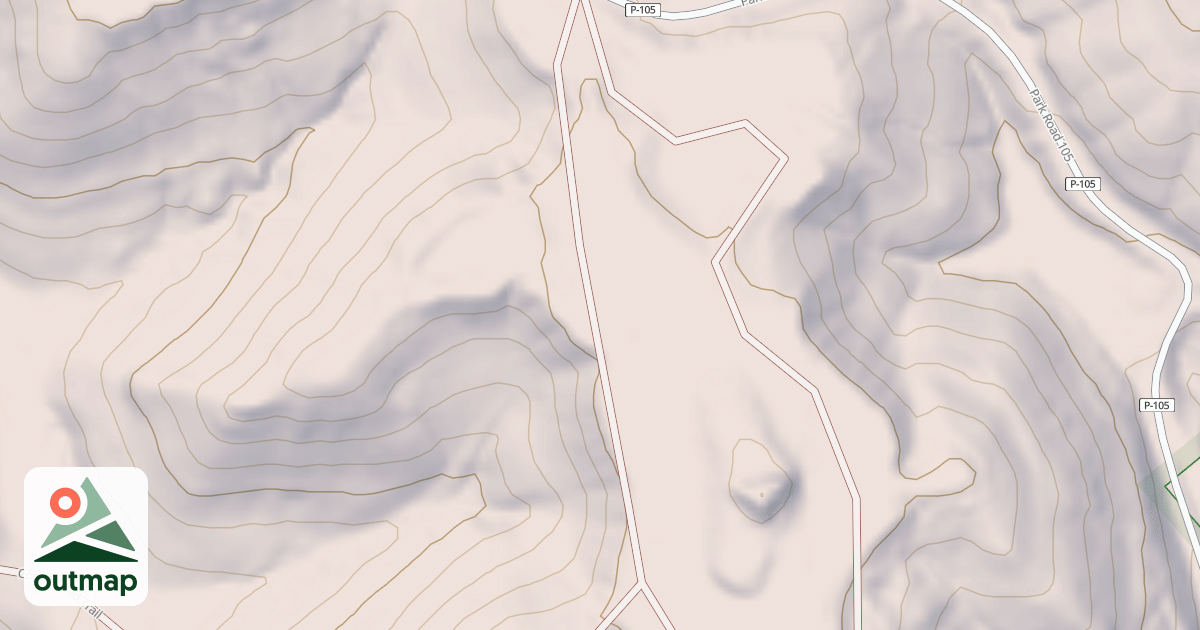 Map of High Knob Loop