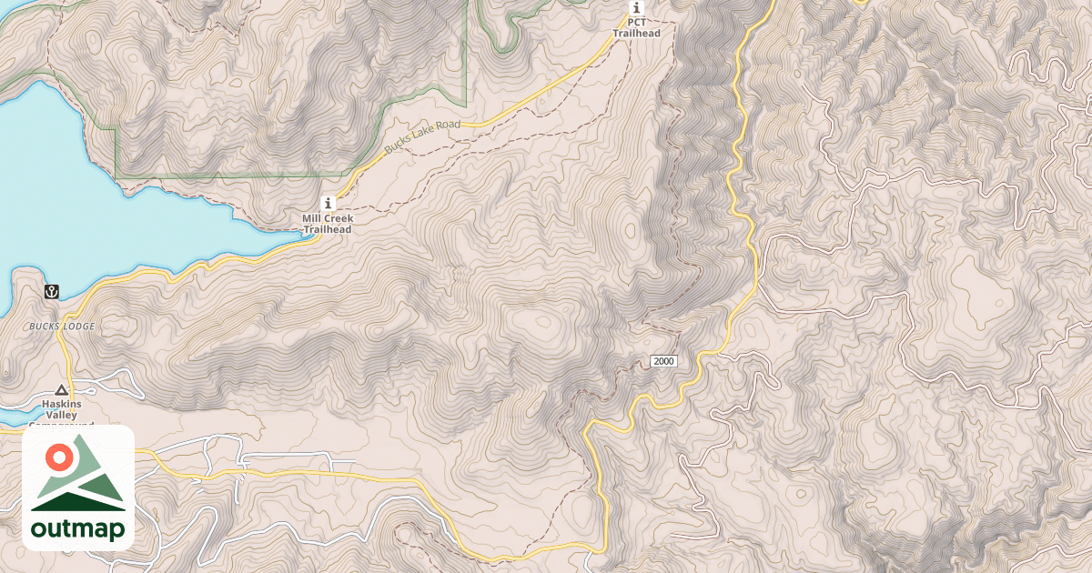 Map of BUCKS CREEK