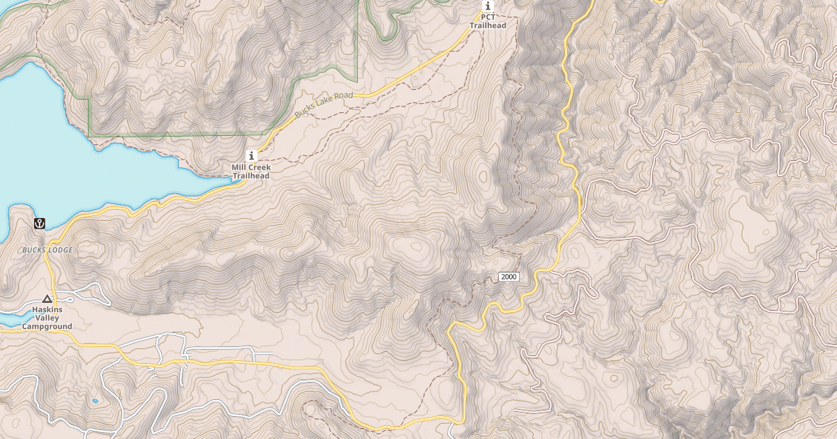 Map preview of BUCKS CREEK