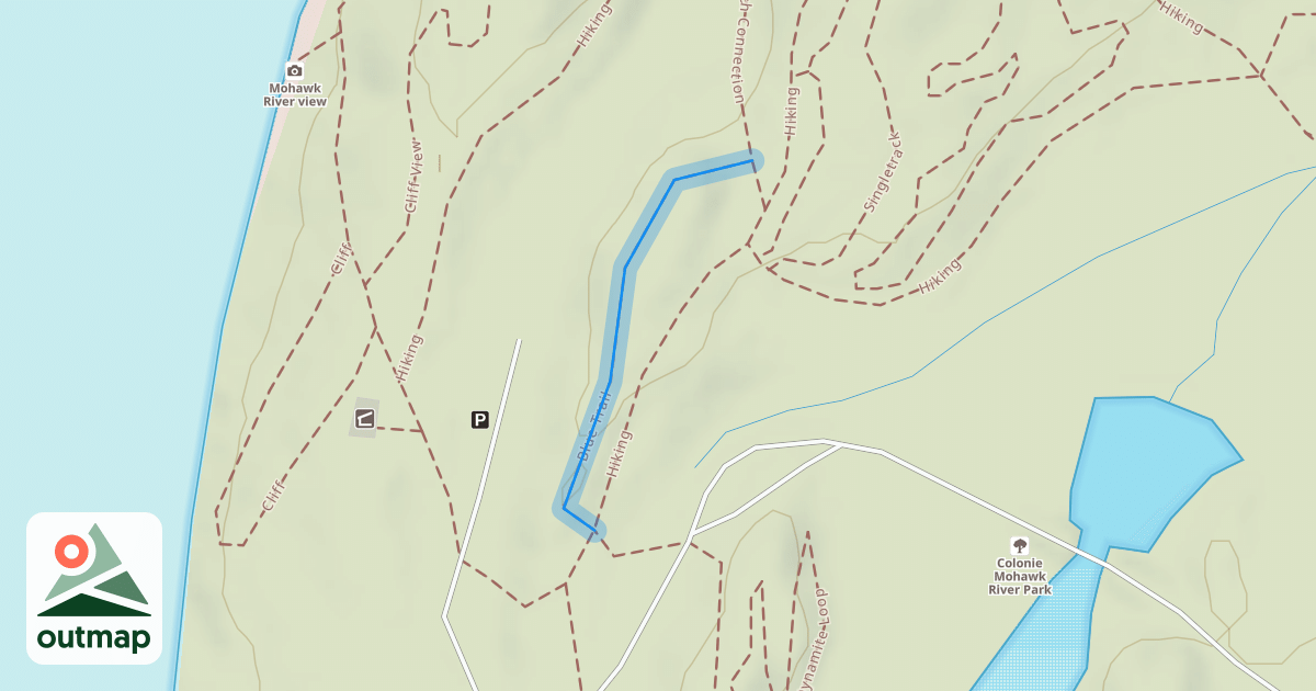 Map of Blue Trail