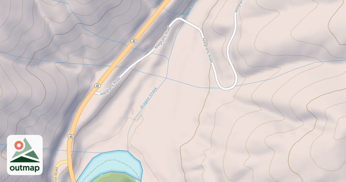 Map of OREGON CREEK CG