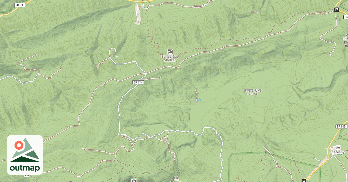 Map of BAILEY GAP