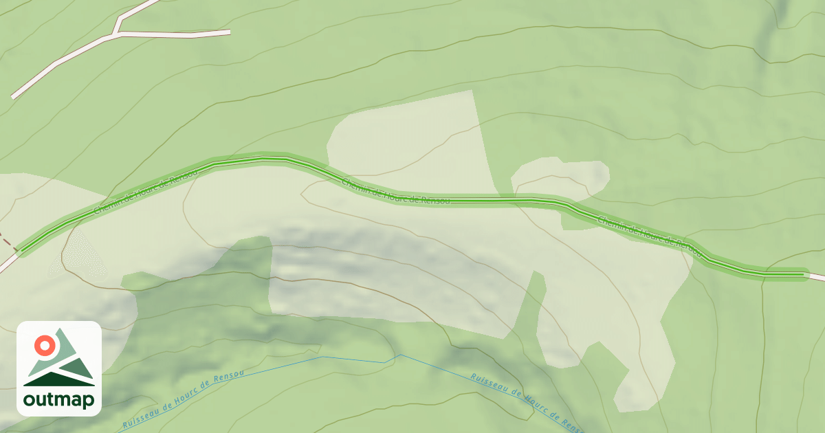 Map of Chemin de Hourc de Rensou