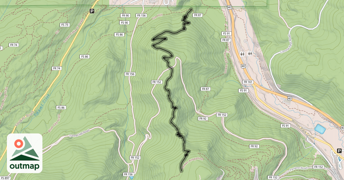 Map of Eye to Eye Trail