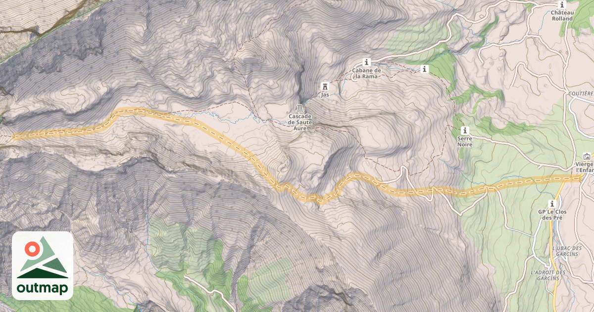 Map of Col des AIguilles — Col du Festre