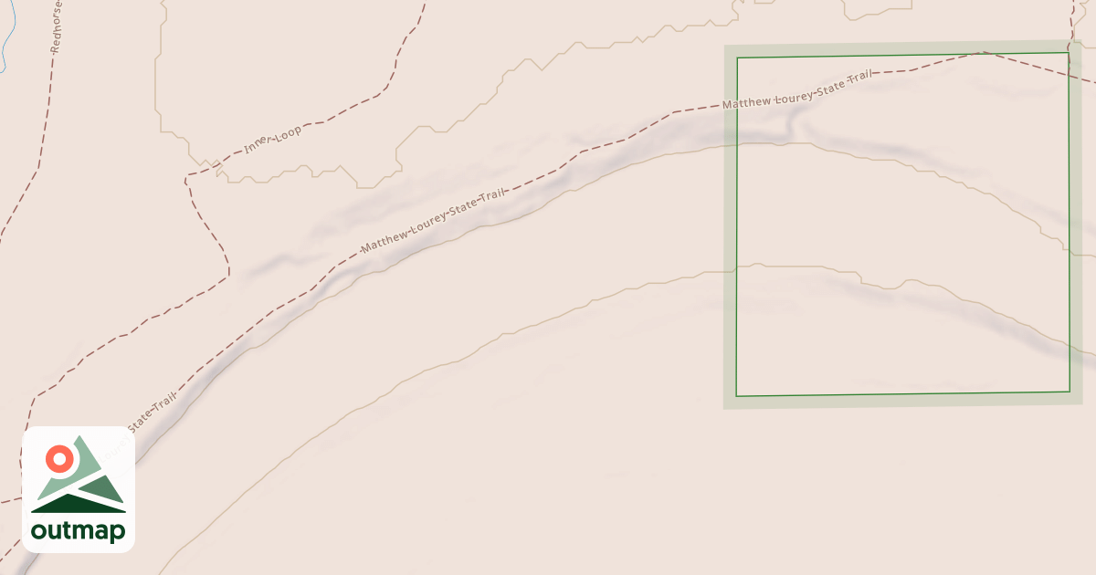 Map of Matthew Lourey State Trail