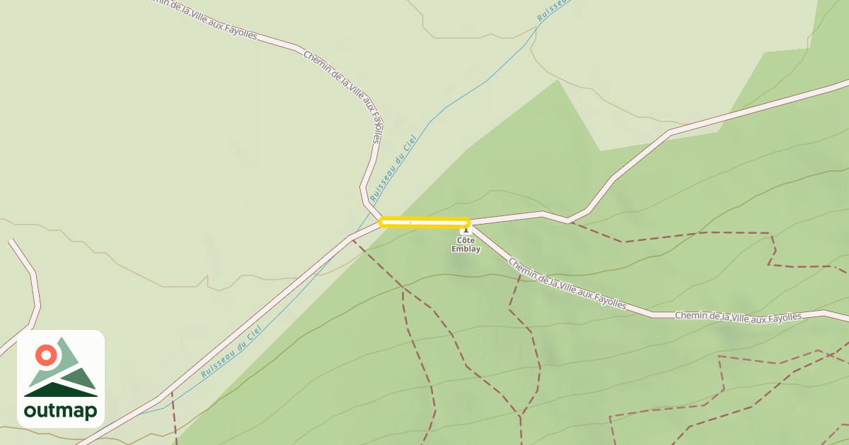 Map of Chemin de la Ville aux Fayolles