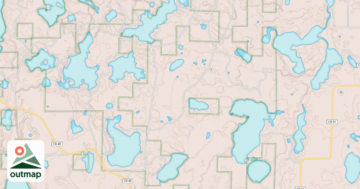 Map of FORESTRY ROAD/WILDERNESS TRAIL