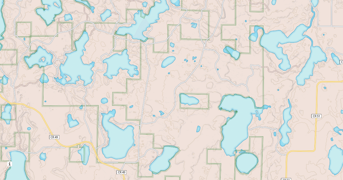 Map preview of FORESTRY ROAD/WILDERNESS TRAIL