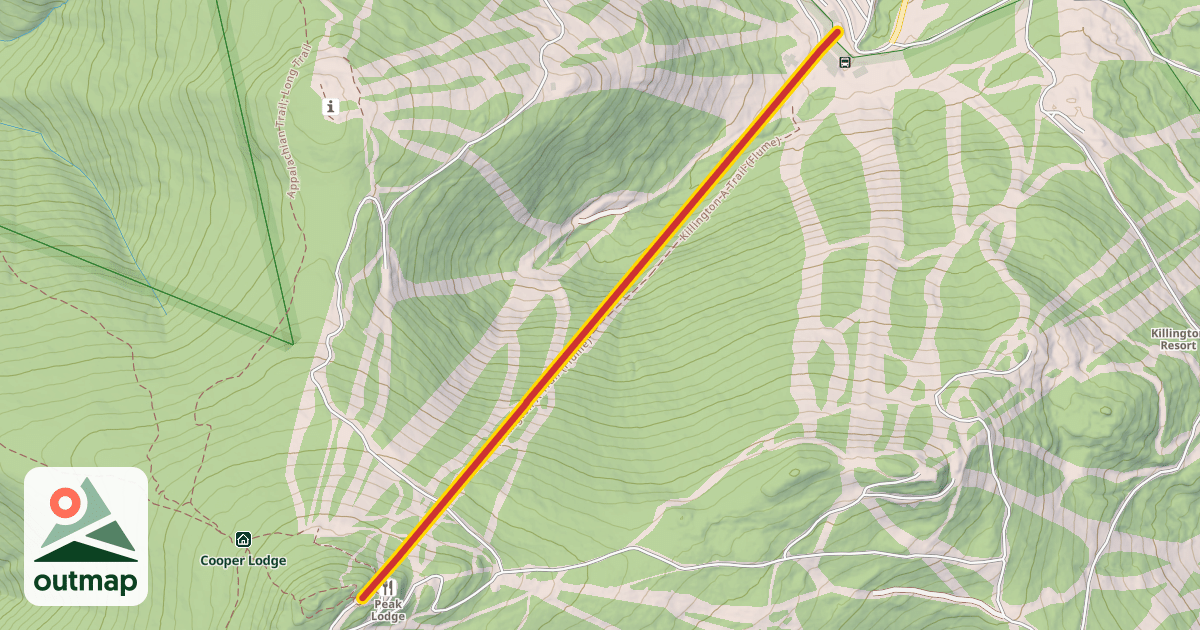 Map of K-1 Express Gondola