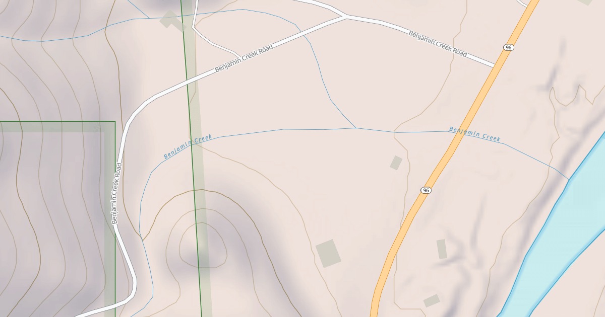 Map preview of BENJAMIN CREEK