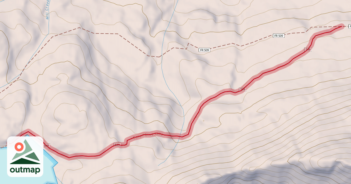 Map of Columbine Lake