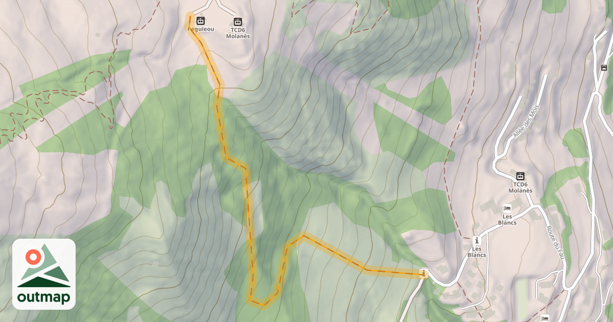 Map of Retour Clos Sorel Hors Piste