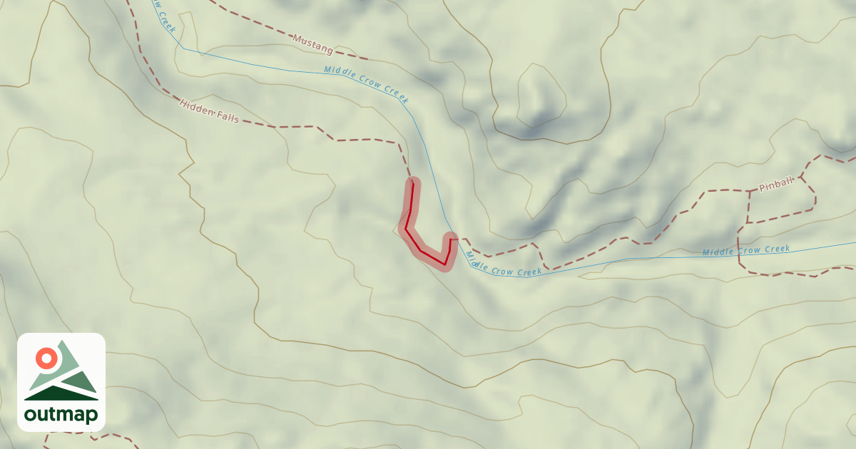 Map of Hidden Falls