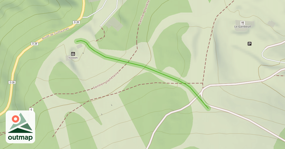 Map of Liaison Gentianes
