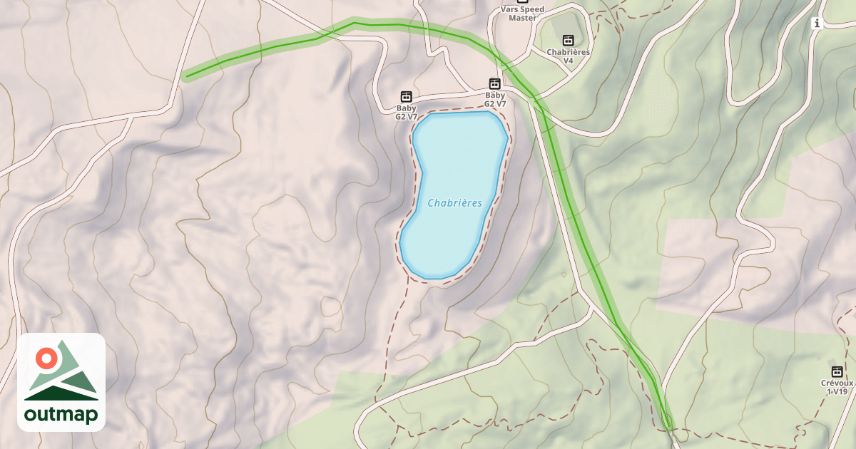 Map of Les Clapiers