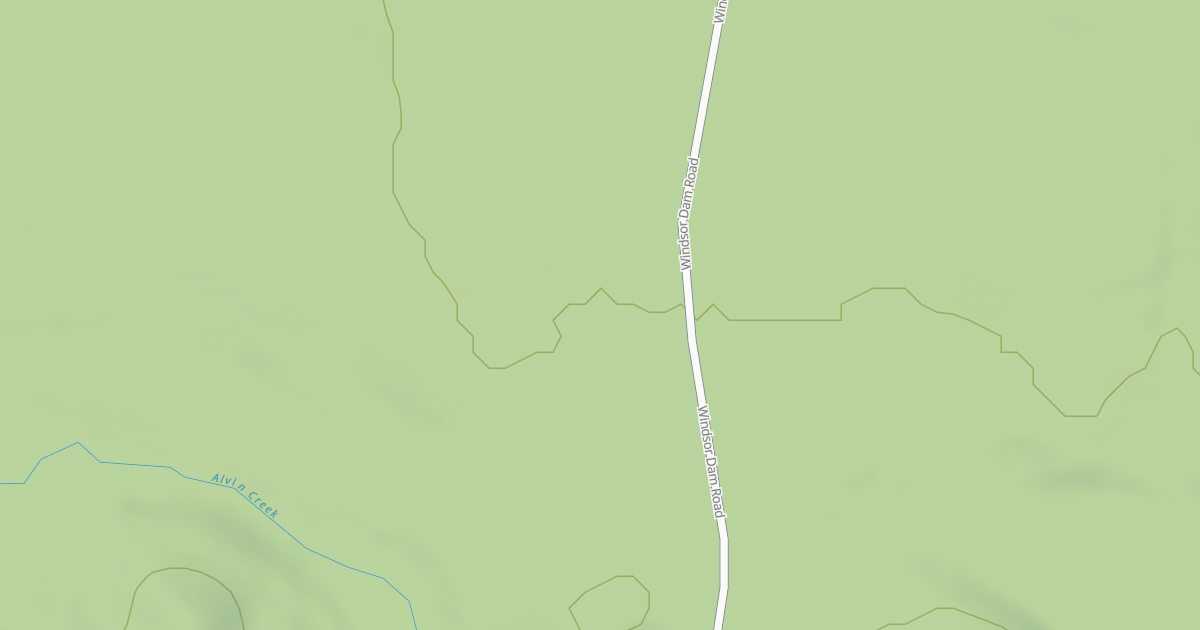 Map preview of FR 2174E - WINDSOR DAM SPUR E