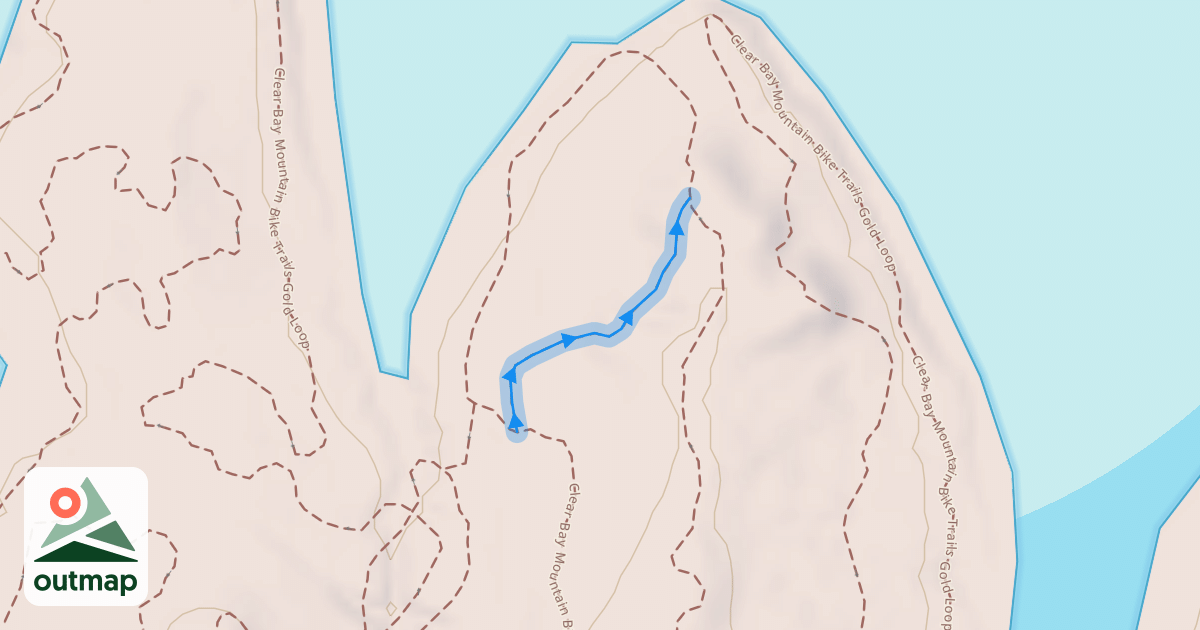 Map of Clear Bay Mountain Bike Trails