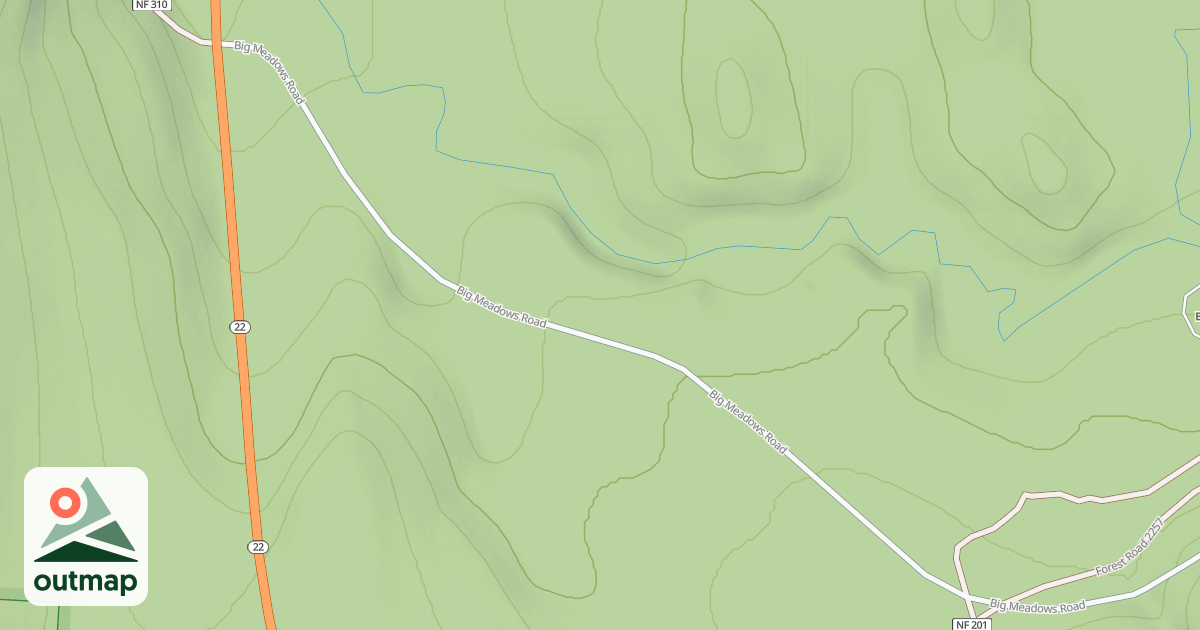 Map of BIG MEADOWS ROAD