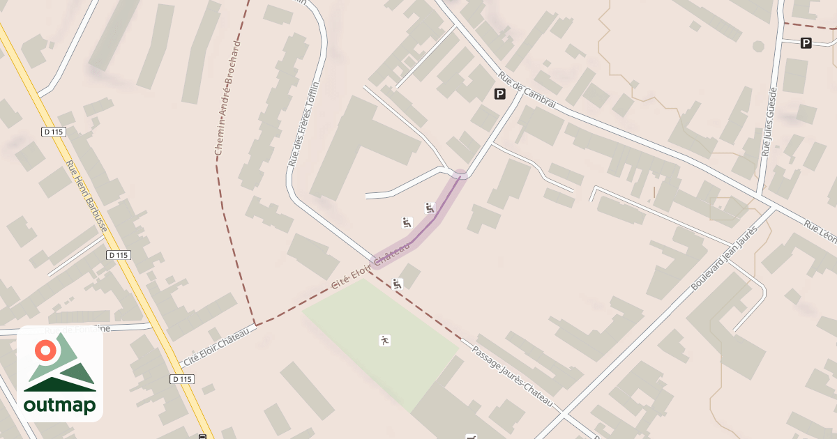 Map of Cité Eloir Château