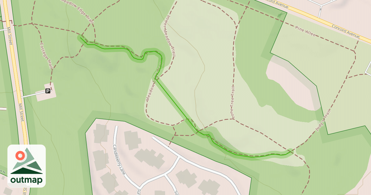 Map of Meadow Edge Trail