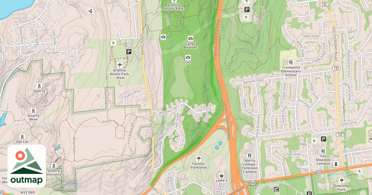 Map of G Trail - Yorktown Trailway