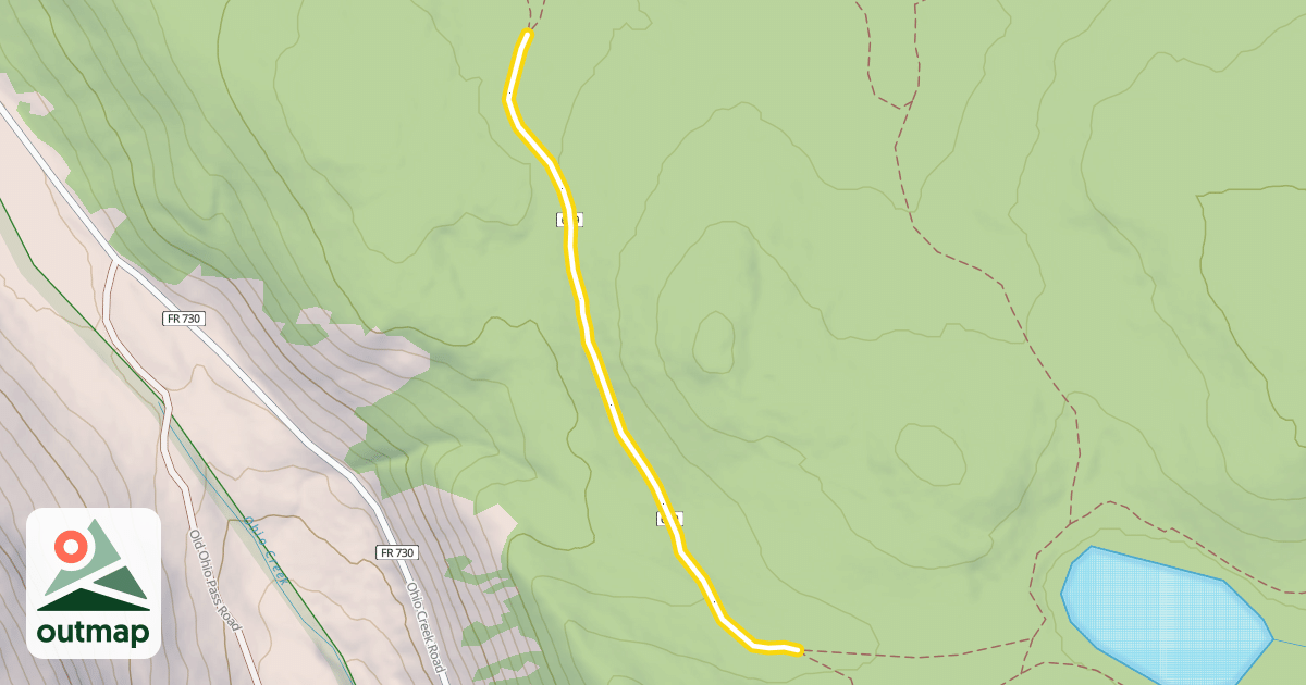 Map of Lily Lake Trail