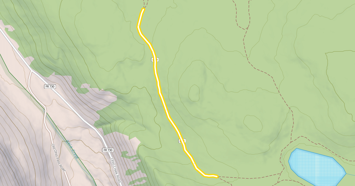 Map preview of Lily Lake Trail