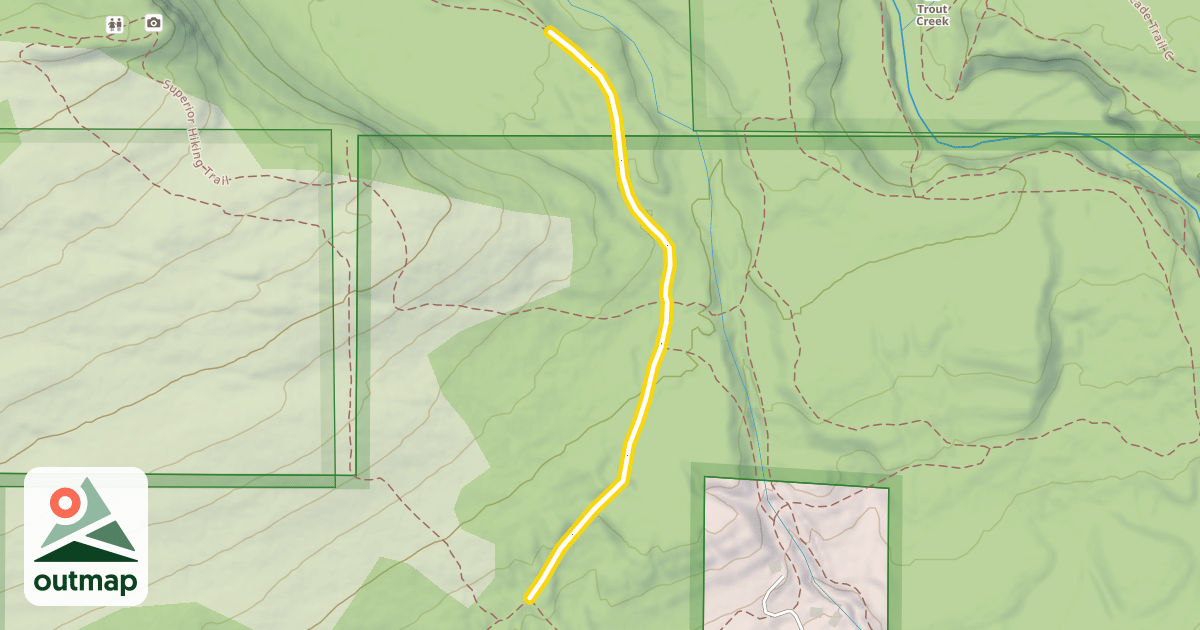 Map of Cascade Lookout Mountain Trail