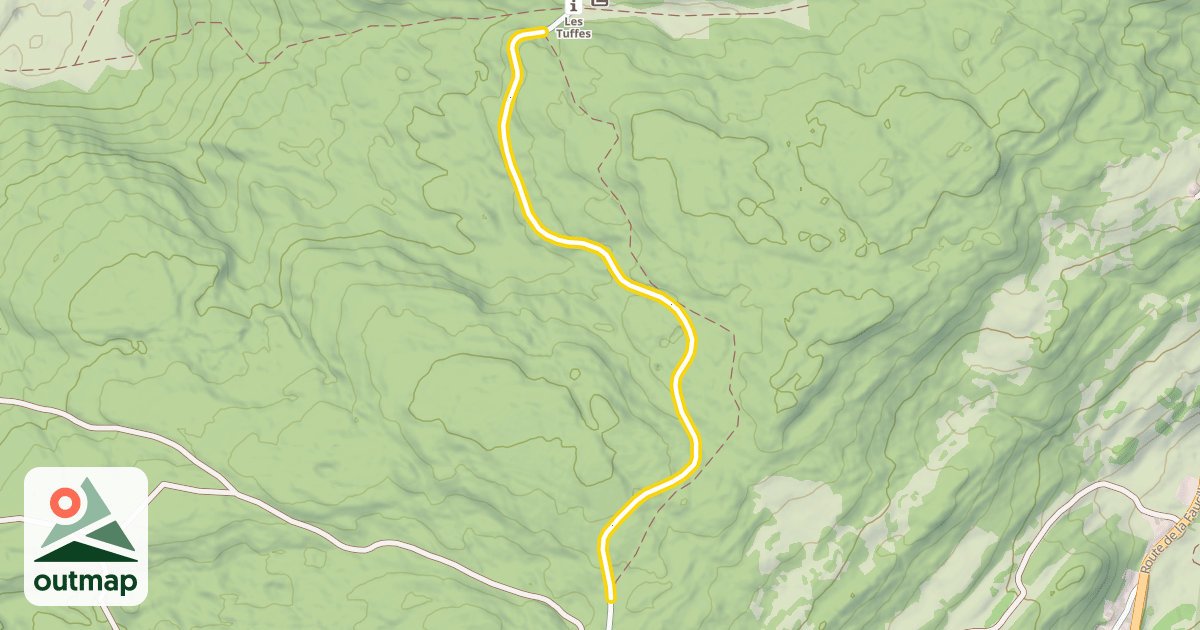 Map of Route Forestière des Tuffes