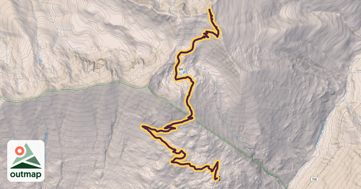 Map of Green Mountain Trail #782
