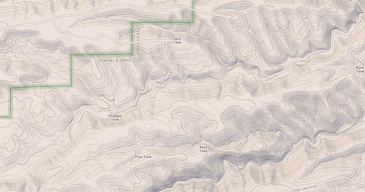 Map preview of USFS National Forest System Roads {67A87B8F-ABC4-4377-9C83-82CB5A49F5A5}