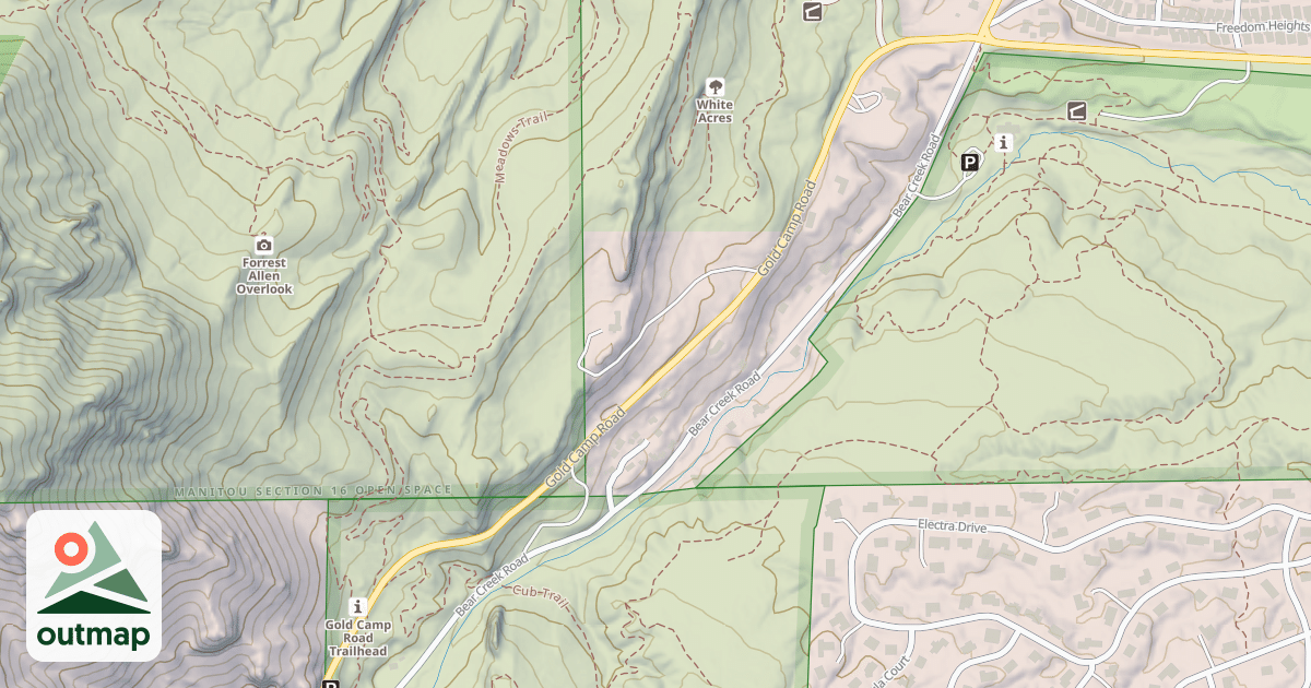 Map of GOLD CAMP